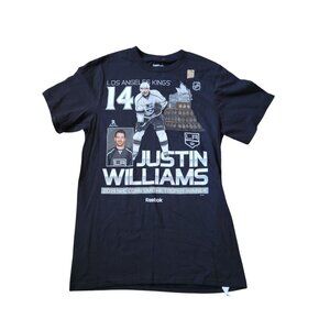 NWT Reebok Womens LA Kings Justin Williams Graphic Tee‎ Size S Hockey Sports